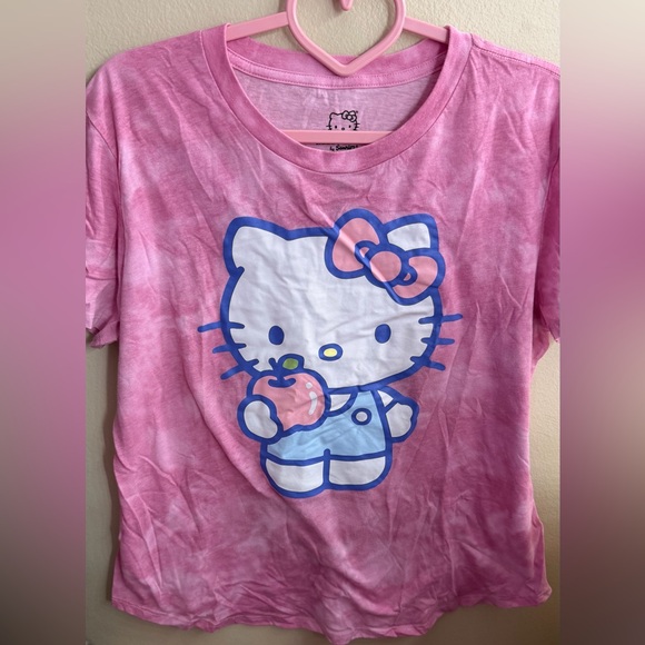 Hello Kitty Tie-Dye Pink T-Shirt - Picture 4 of 7